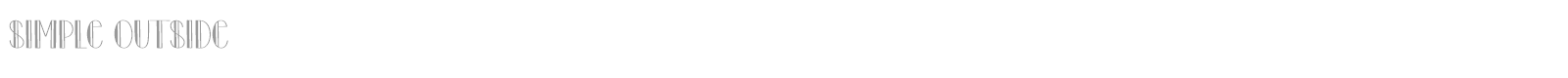 Simple Outside font preview